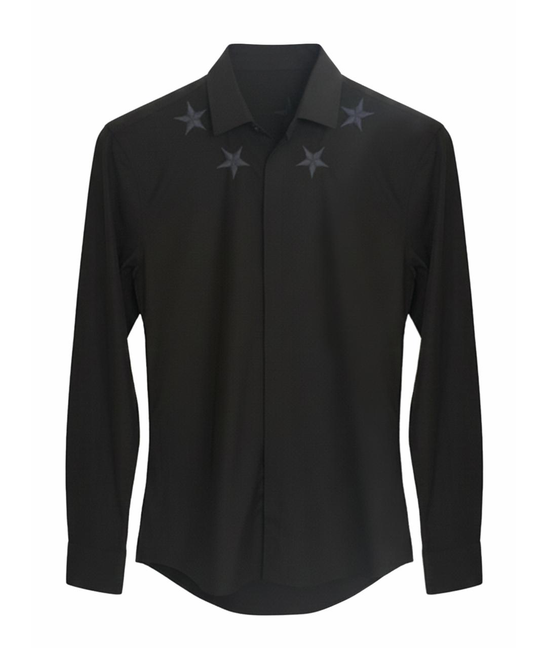 GIVENCHY Черная хлопковая классическая рубашка, фото 1