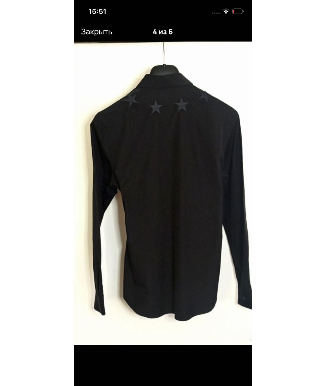 GIVENCHY Черная хлопковая классическая рубашка, фото 3