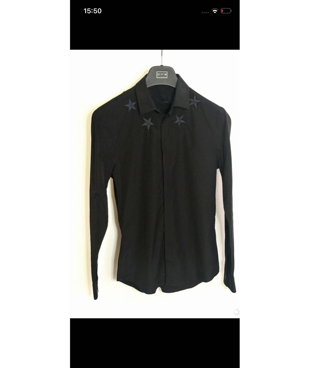 GIVENCHY Черная хлопковая классическая рубашка, фото 4