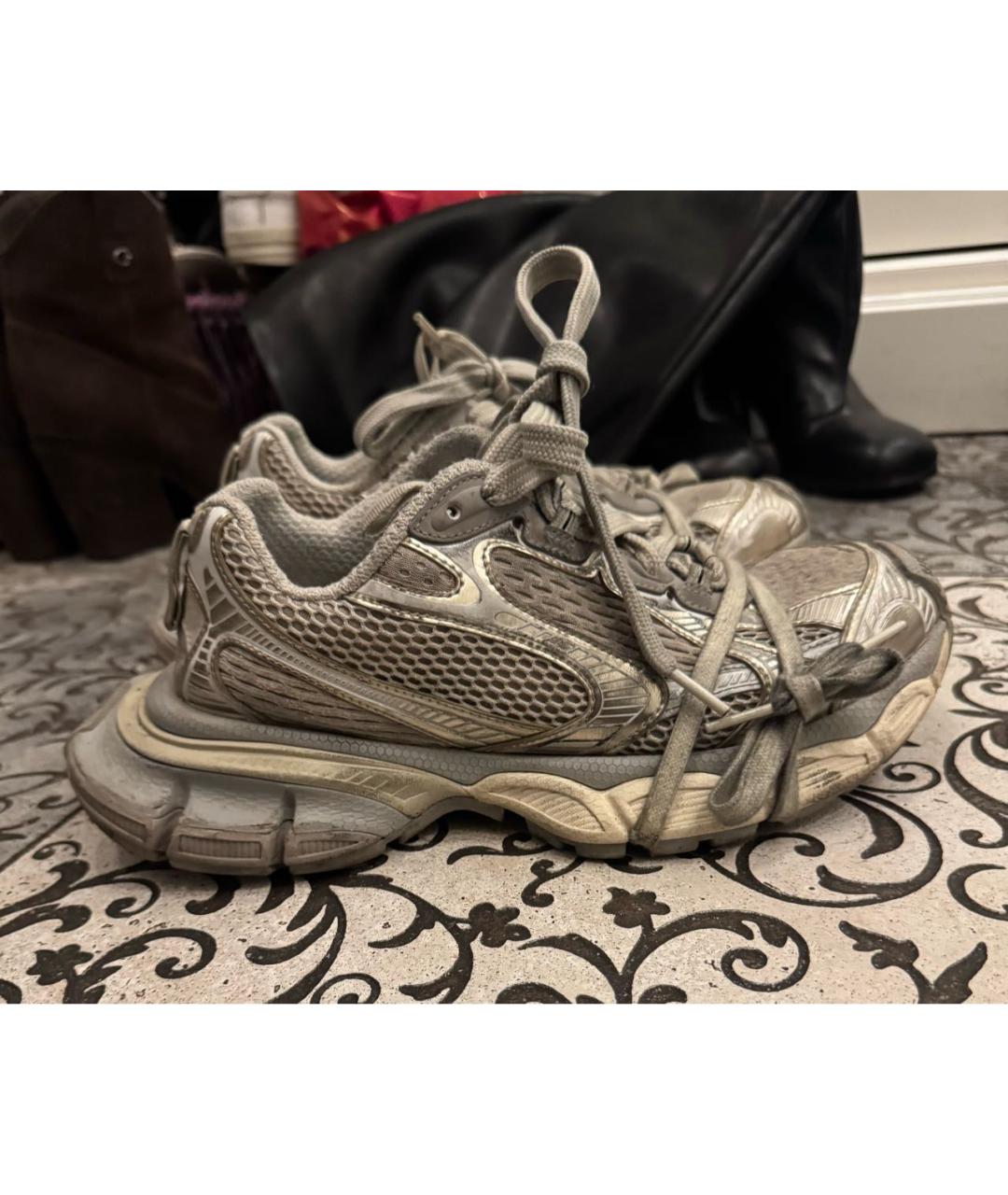 BALENCIAGA Мульти текстильные кроссовки, фото 4