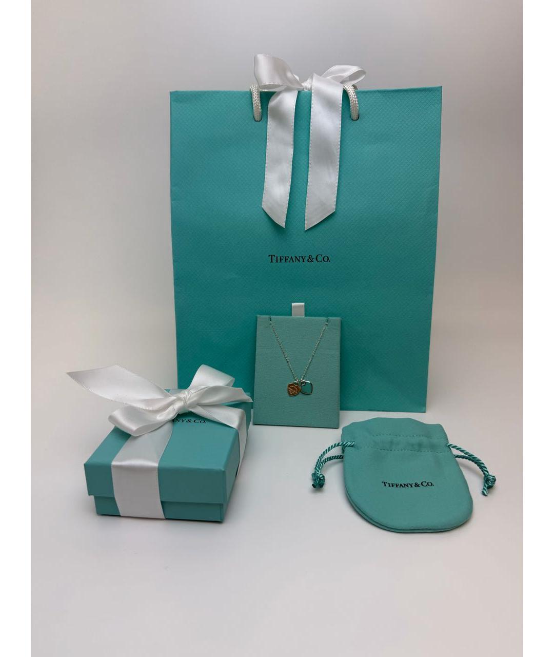 TIFFANY&CO Бирюзовая серебряная подвеска, фото 2