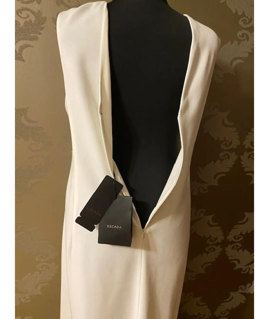 ESCADA Бежевое шелковое вечернее платье, фото 5