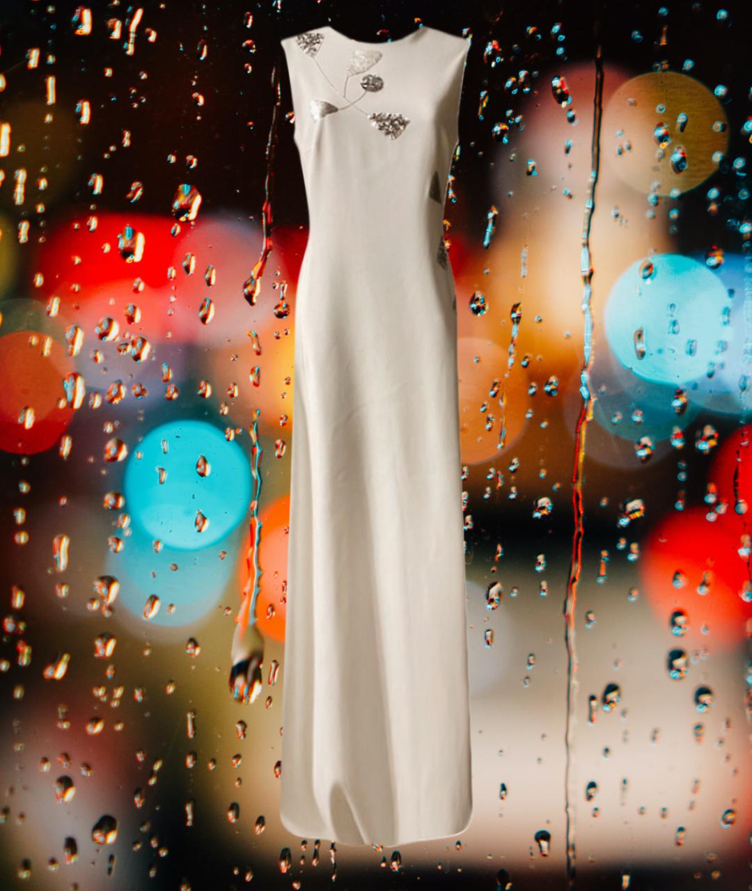 ESCADA Бежевое шелковое вечернее платье, фото 6