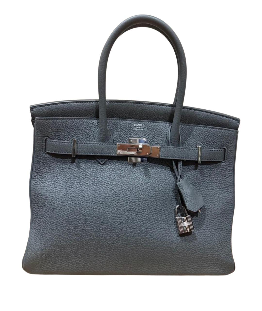HERMES Кожаная сумка с короткими ручками, фото 6