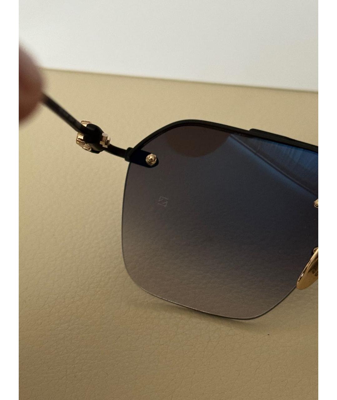 CHROME HEARTS Черные металлические солнцезащитные очки, фото 7