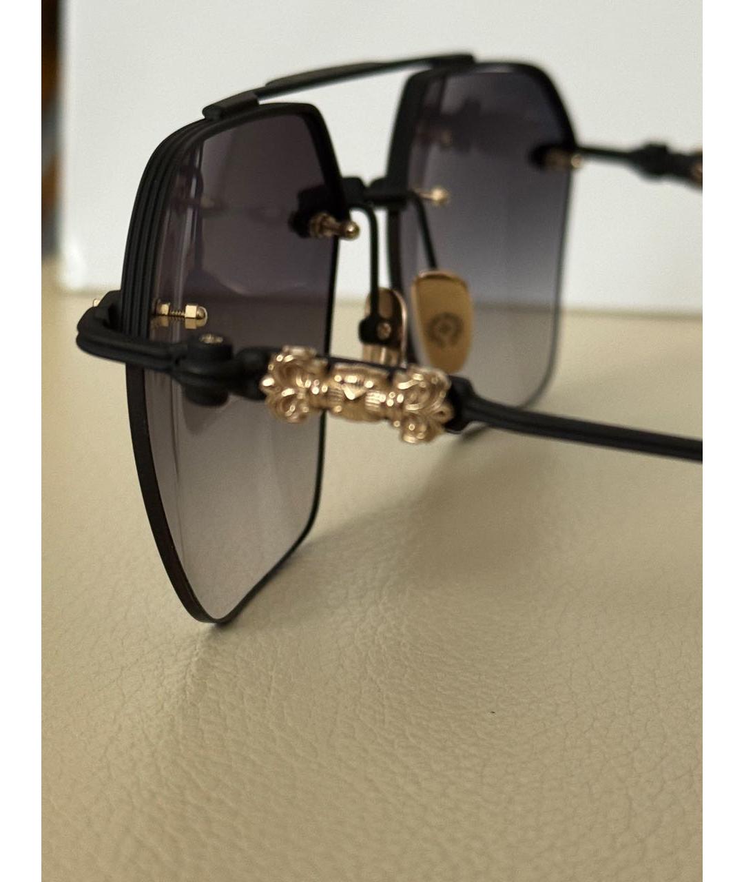CHROME HEARTS Черные металлические солнцезащитные очки, фото 6