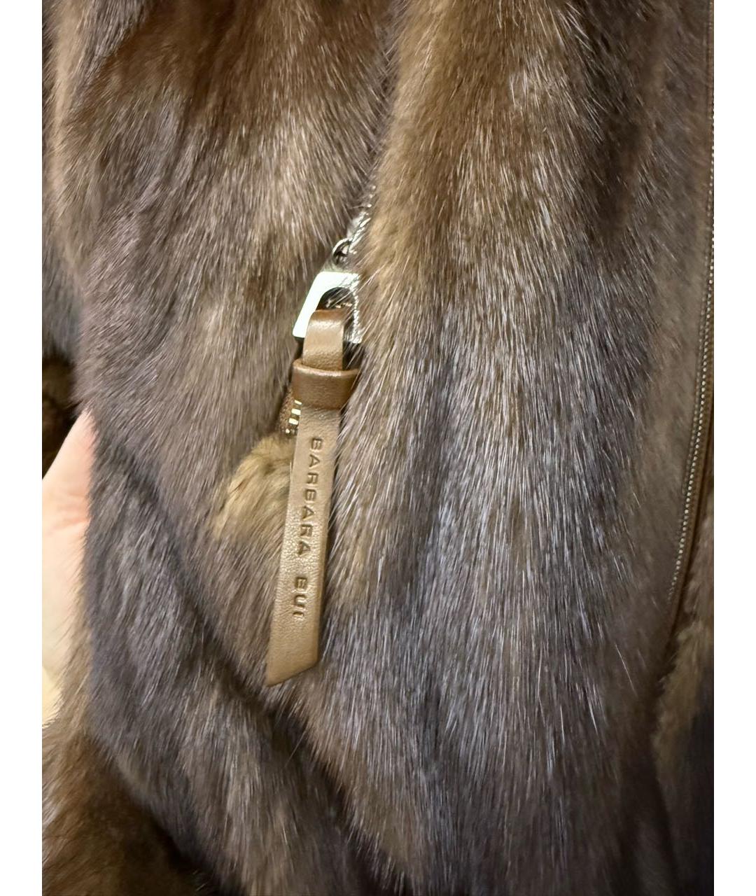 BARBARA BUI Коричневая меховая шуба, фото 2