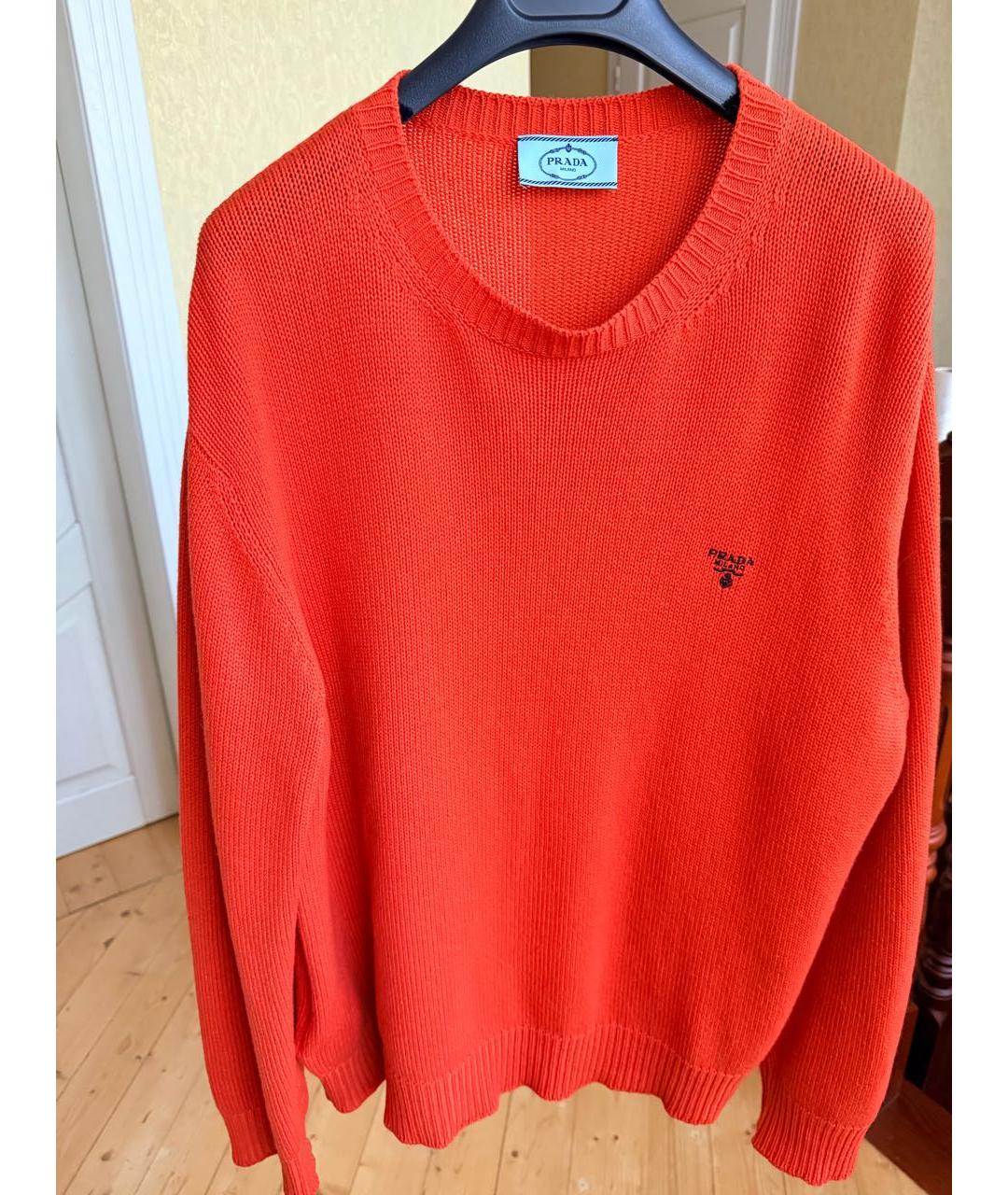 PRADA Оранжевый кашемировый джемпер / свитер, фото 3