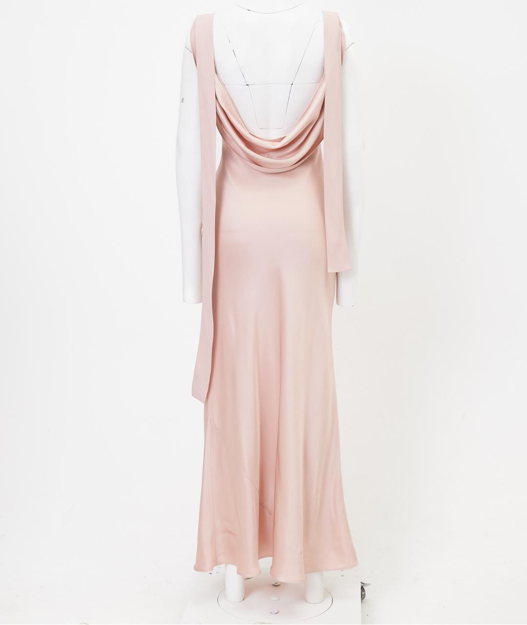 MIU MIU Розовое ацетатное коктейльное платье, фото 2