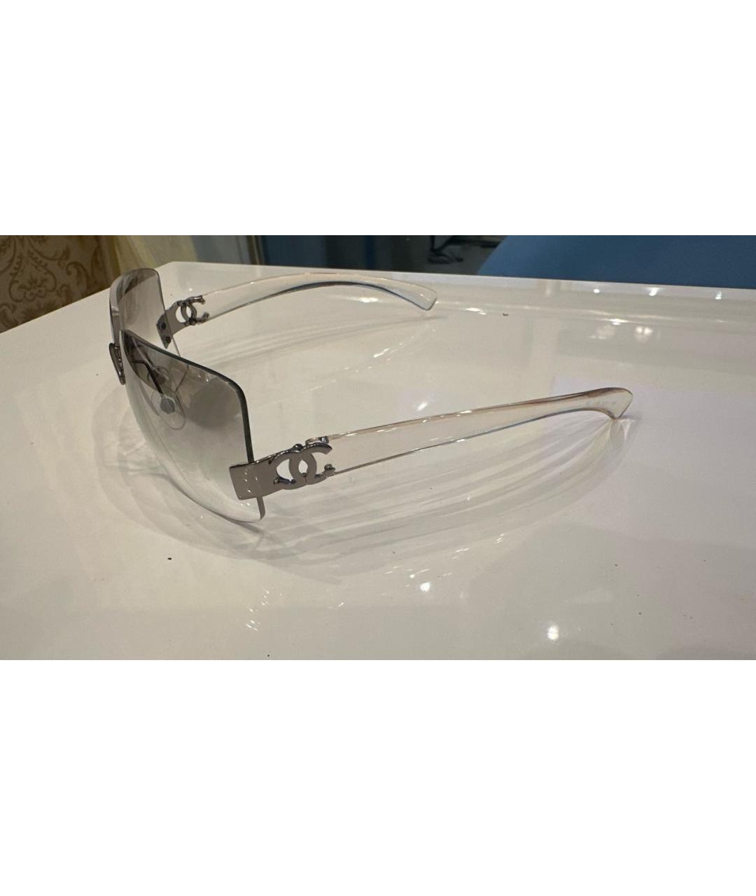 CHANEL Серые пластиковые солнцезащитные очки, фото 2