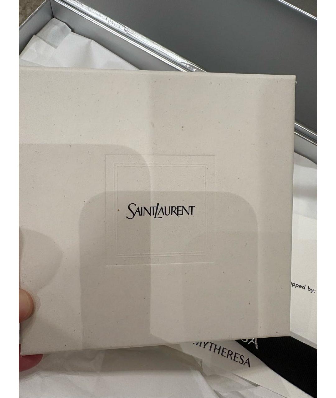 SAINT LAURENT Золотой латунный браслет, фото 7