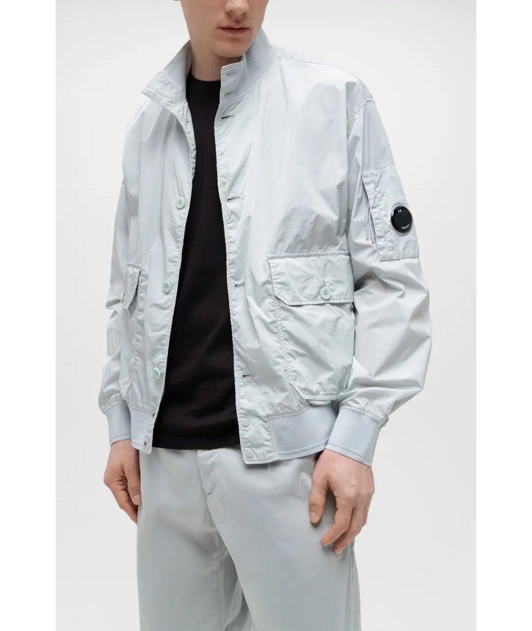 CP COMPANY Голубая полиэстеровая куртка, фото 6