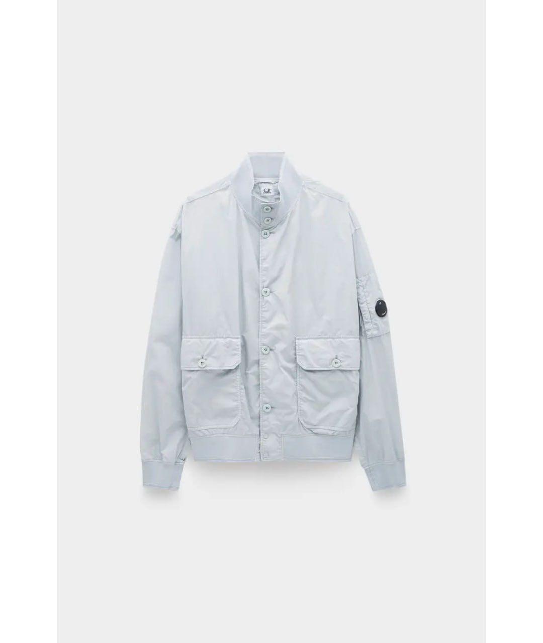 CP COMPANY Голубая полиэстеровая куртка, фото 5