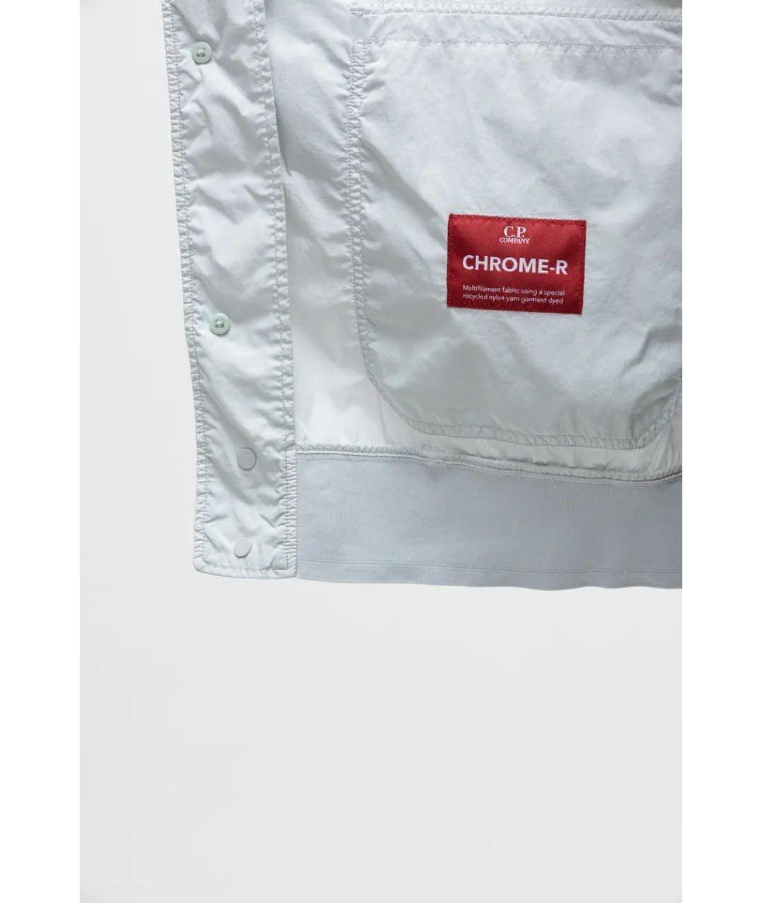 CP COMPANY Голубая полиэстеровая куртка, фото 7