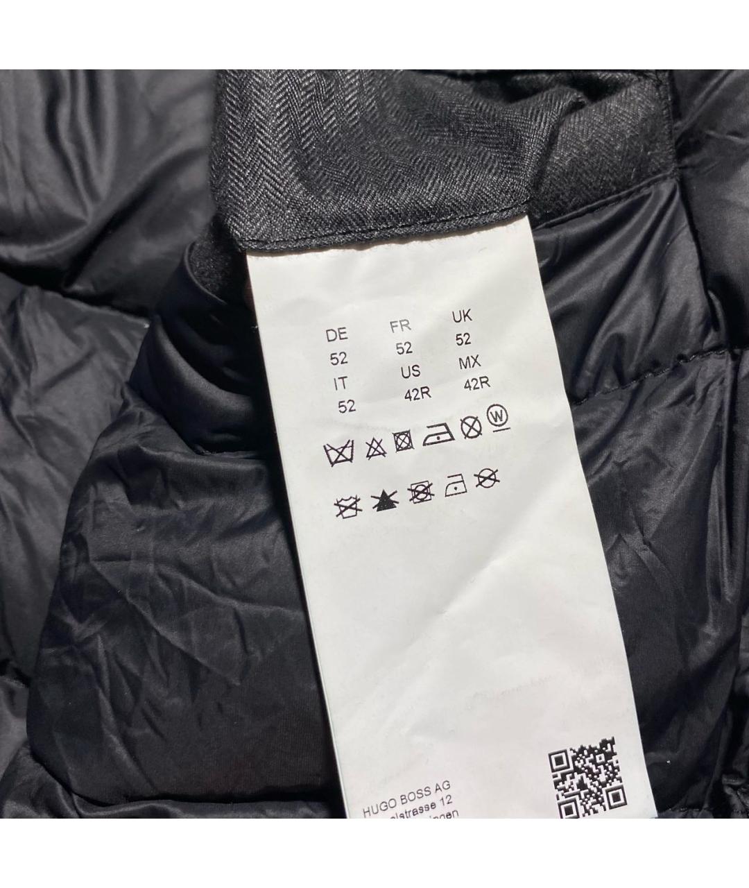 HUGO BOSS Антрацитовый полиамидовый пуховик, фото 7