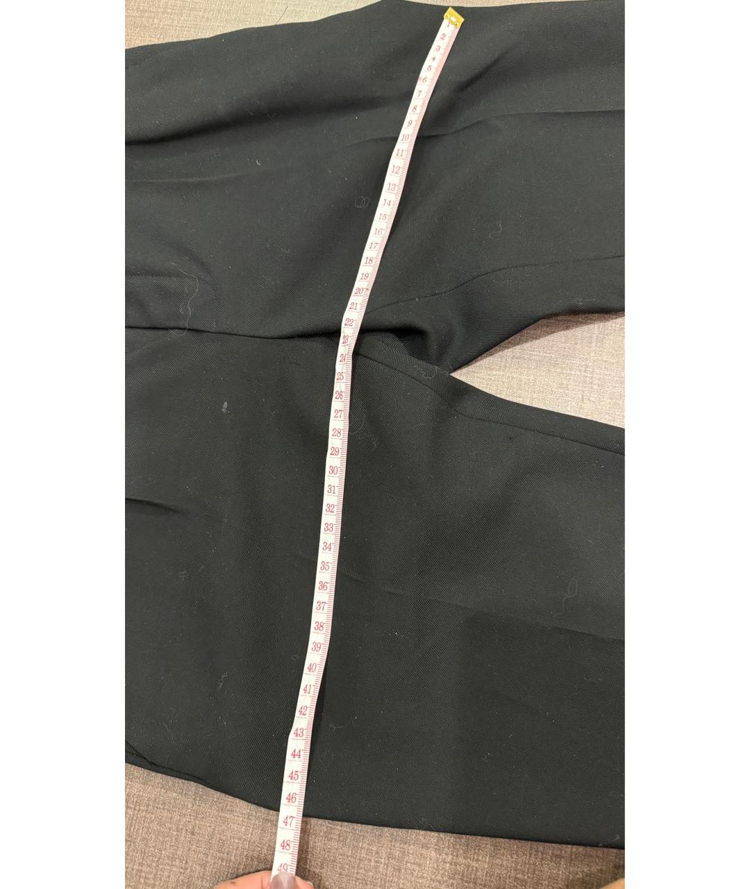 SAINT LAURENT Черные шерстяные брюки узкие, фото 8