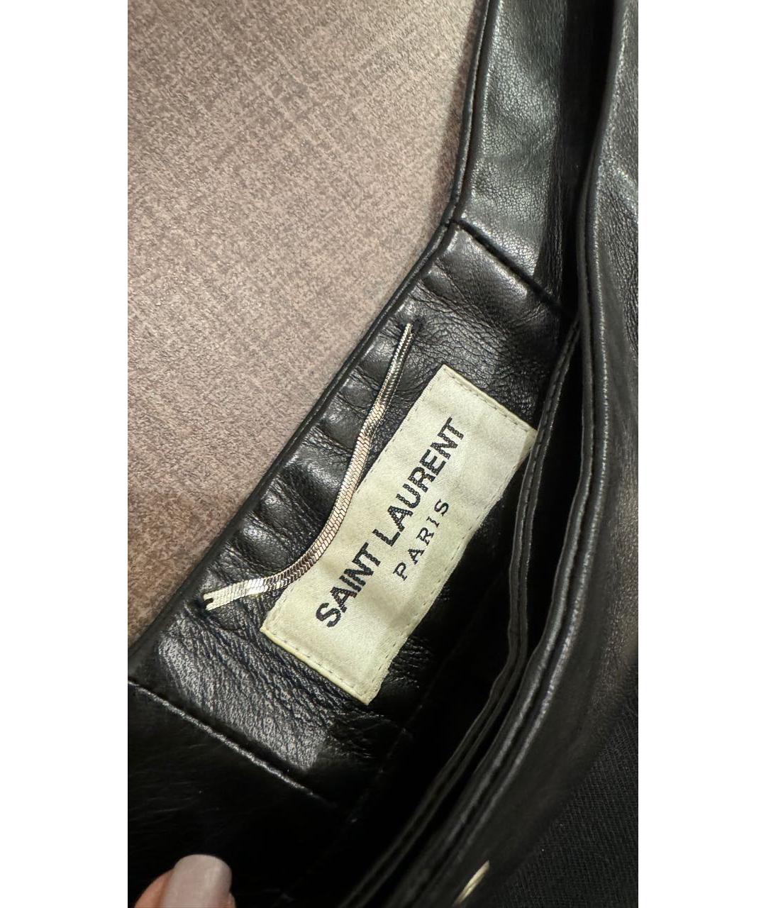 SAINT LAURENT Черные шерстяные брюки узкие, фото 2