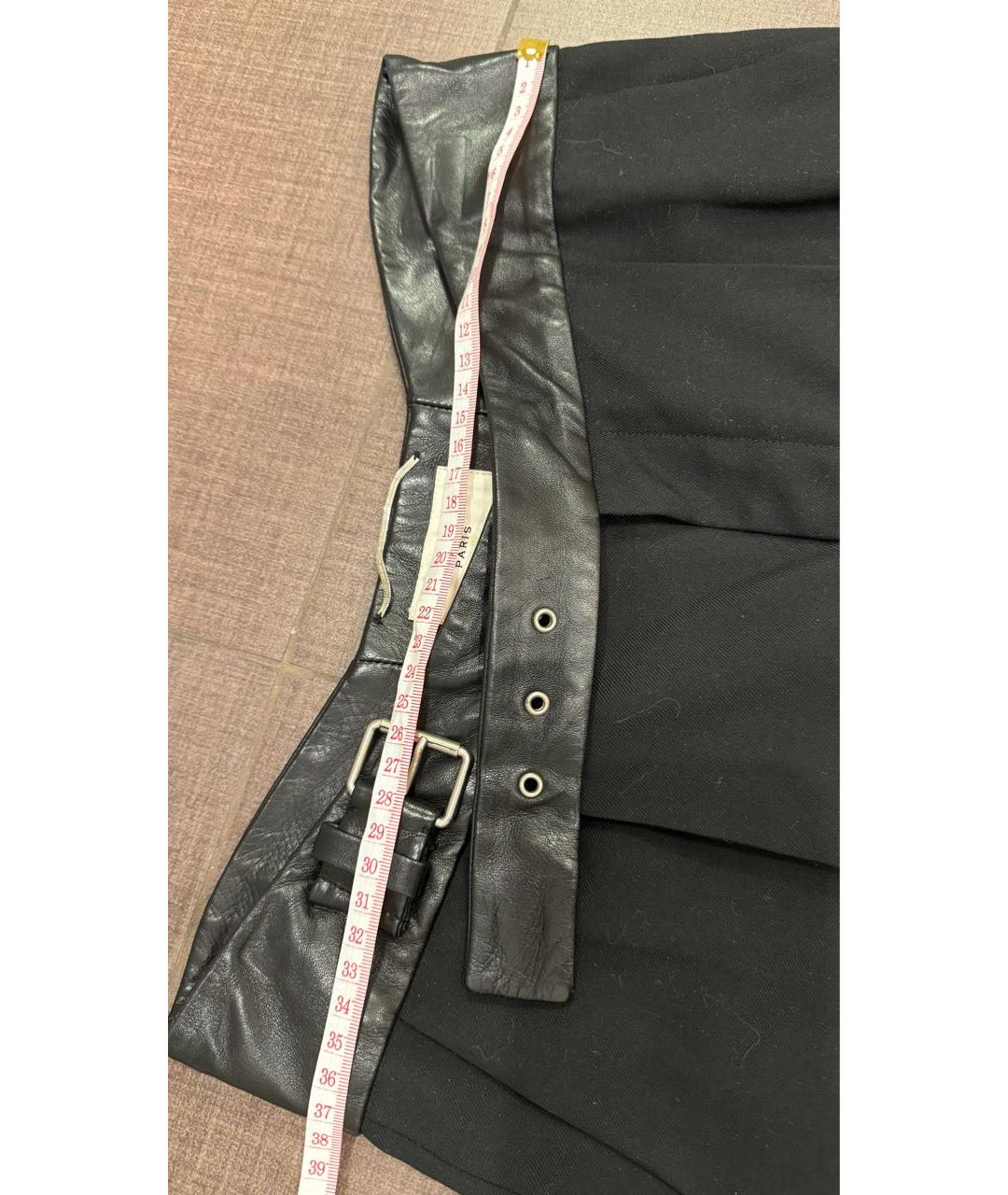 SAINT LAURENT Черные шерстяные брюки узкие, фото 7