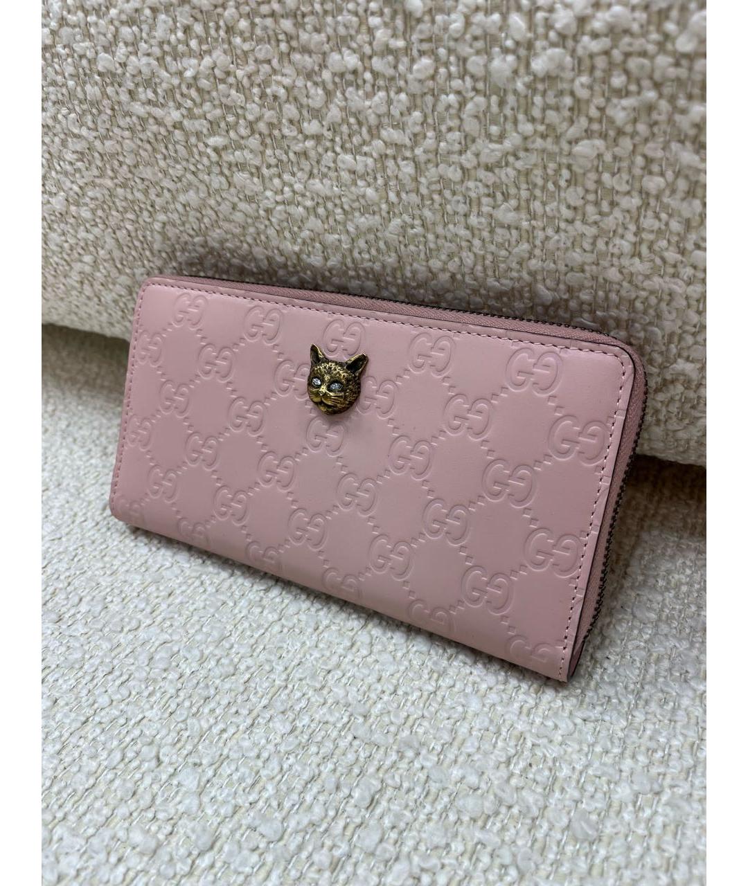 GUCCI Розовый кошелек, фото 5