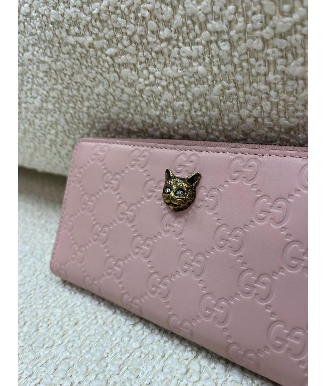 GUCCI Розовый кошелек, фото 6
