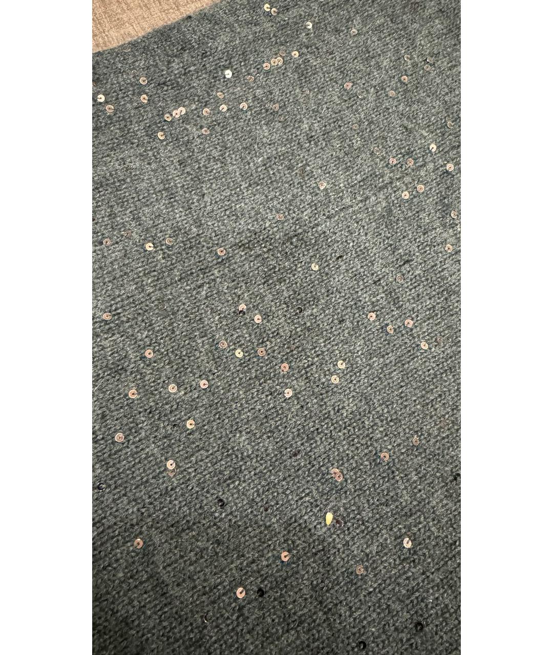 BRUNELLO CUCINELLI Серый кашемировый джемпер / свитер, фото 7