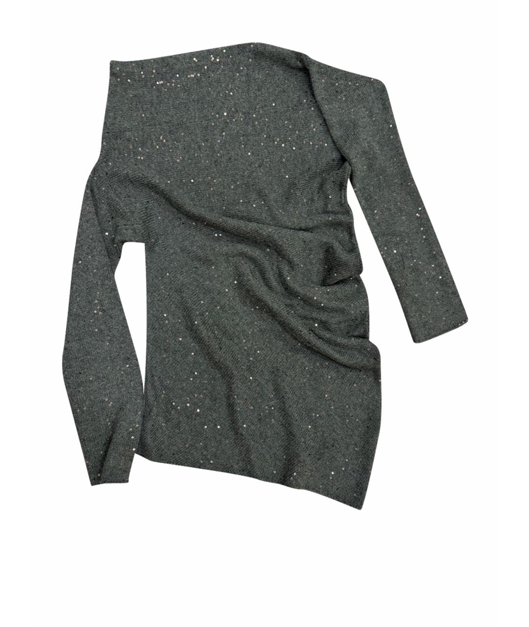 BRUNELLO CUCINELLI Серый кашемировый джемпер / свитер, фото 1