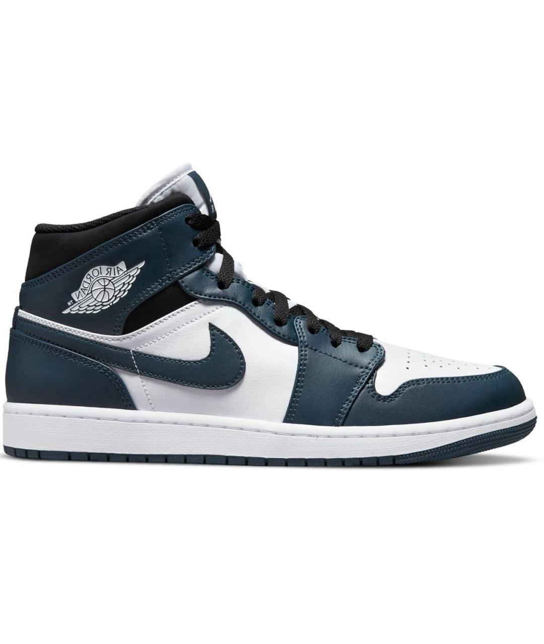 JORDAN Бирюзовые кожаные высокие кроссовки / кеды, фото 9