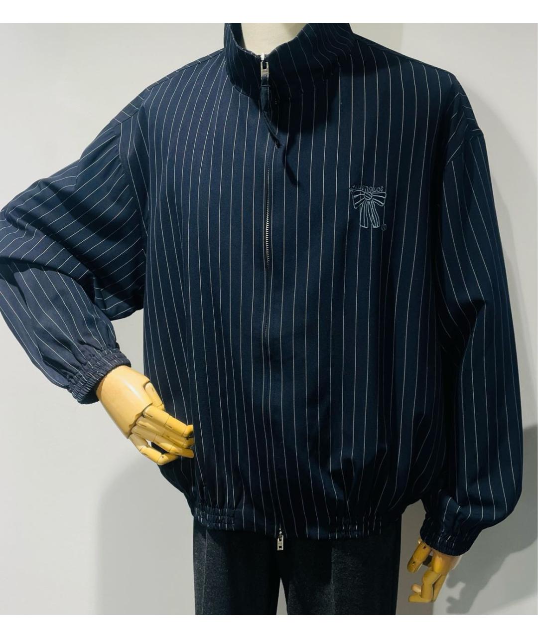 ACNE STUDIOS Темно-синяя хлопковая куртка, фото 8