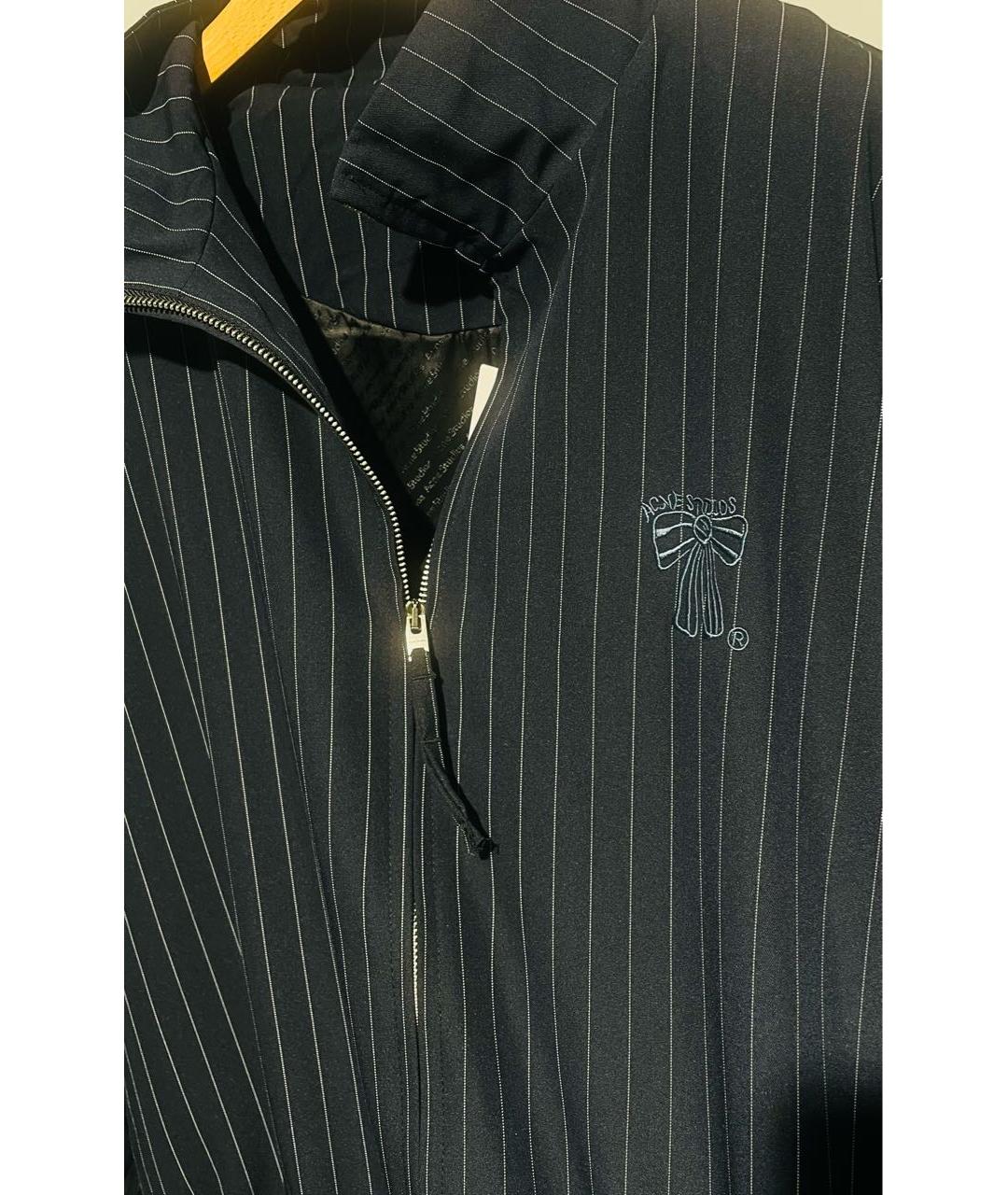 ACNE STUDIOS Темно-синяя хлопковая куртка, фото 4