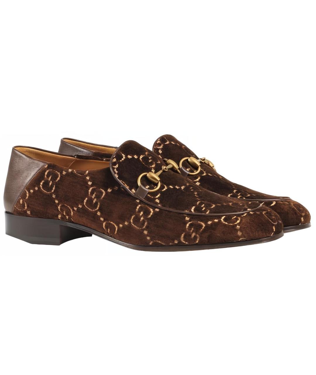 GUCCI Коричневые лоферы, фото 4