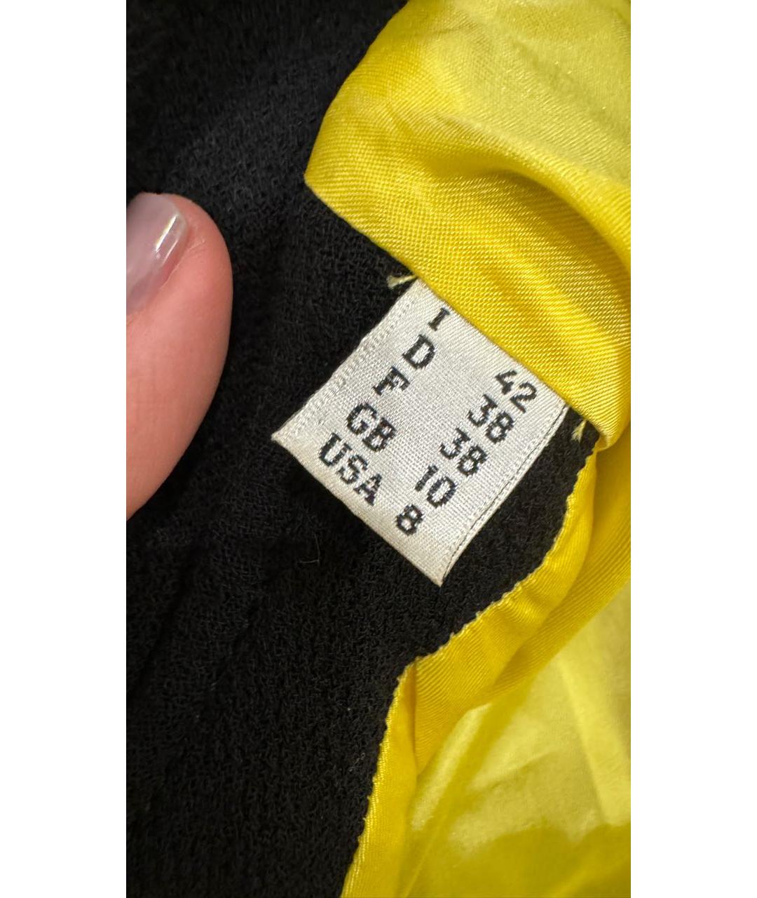 MOSCHINO Черный синтетический жакет/пиджак, фото 6