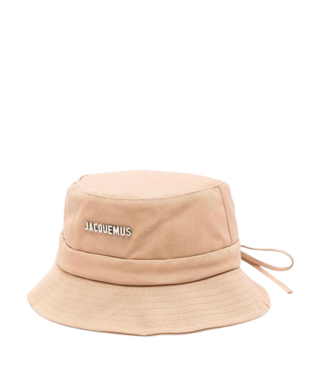 JACQUEMUS Бежевая хлопковая панама, фото 1