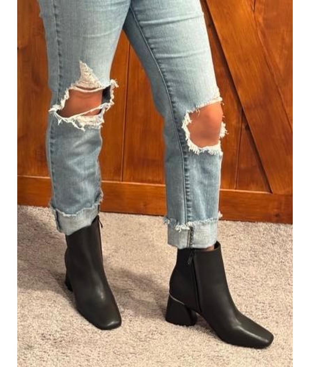 DKNY Черные кожаные ботильоны, фото 8