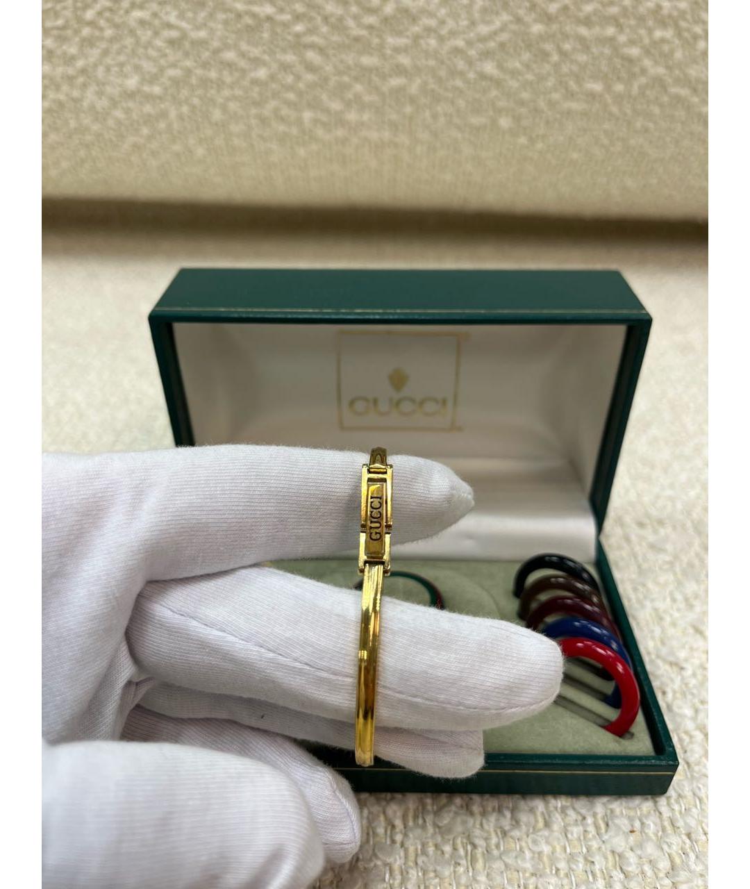 GUCCI Позолоченные часы, фото 7