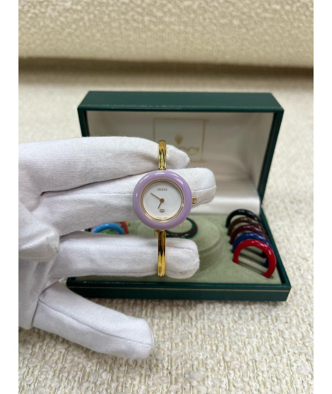 GUCCI Позолоченные часы, фото 2