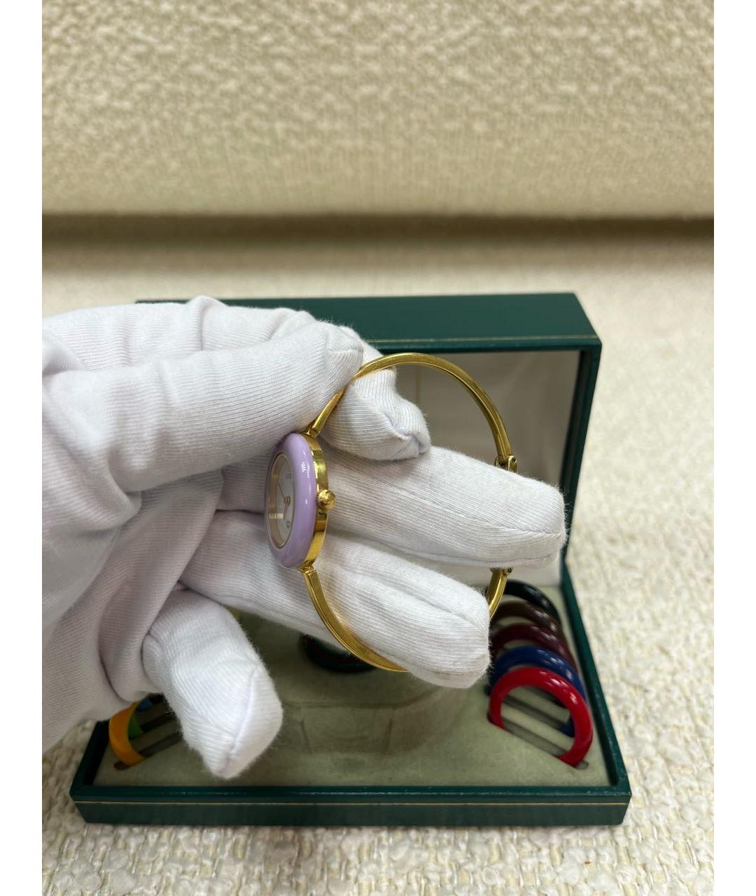 GUCCI Позолоченные часы, фото 6