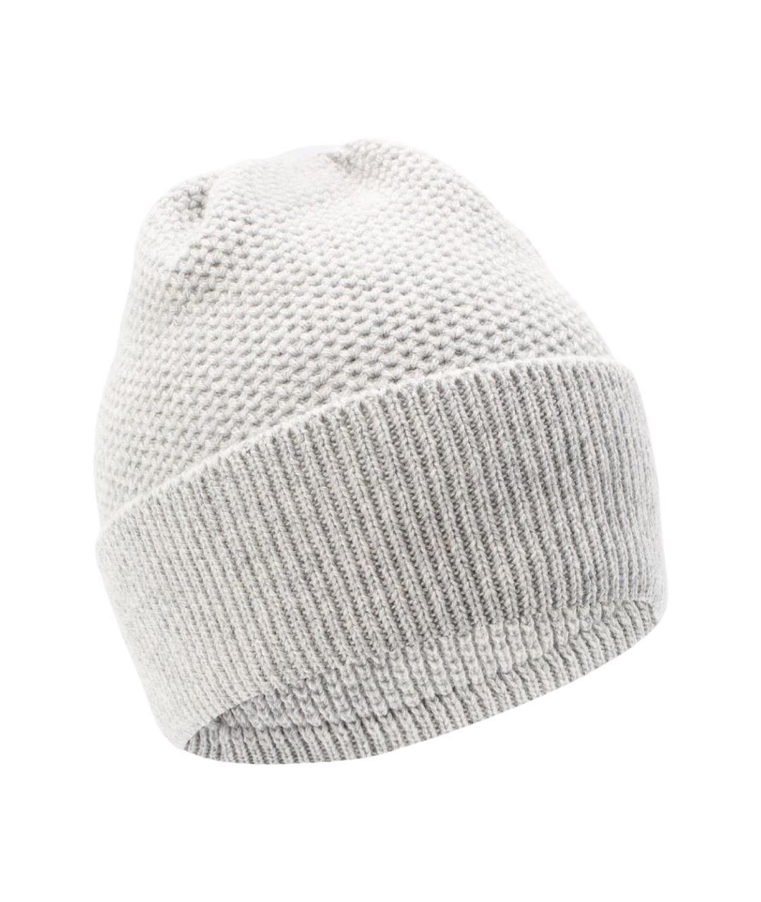 BILANCIONI Серая шерстяная шапка, фото 1