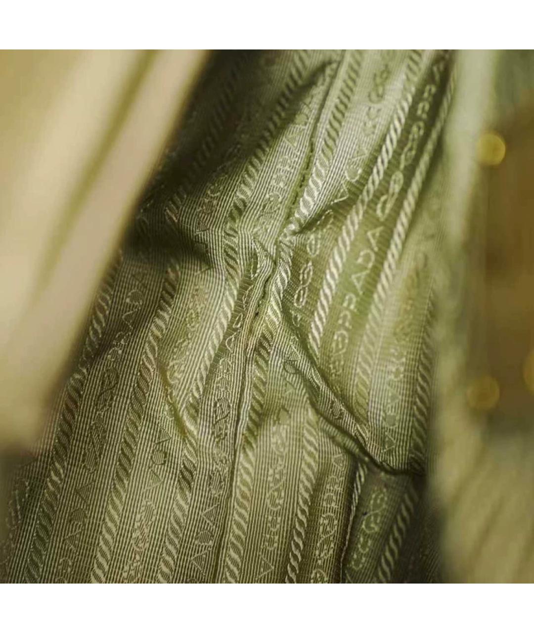 PRADA Бежевая кожаная сумка тоут, фото 8