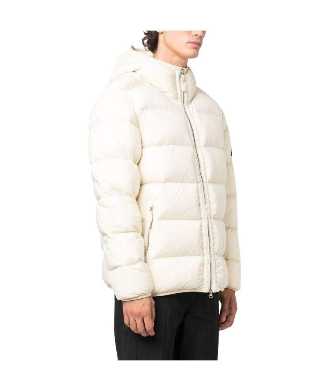 STONE ISLAND Белый полиамидовый пуховик, фото 5
