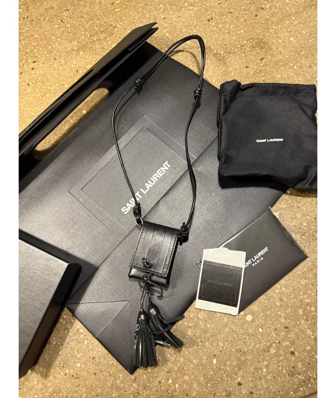 SAINT LAURENT Черная сумка через плечо, фото 9