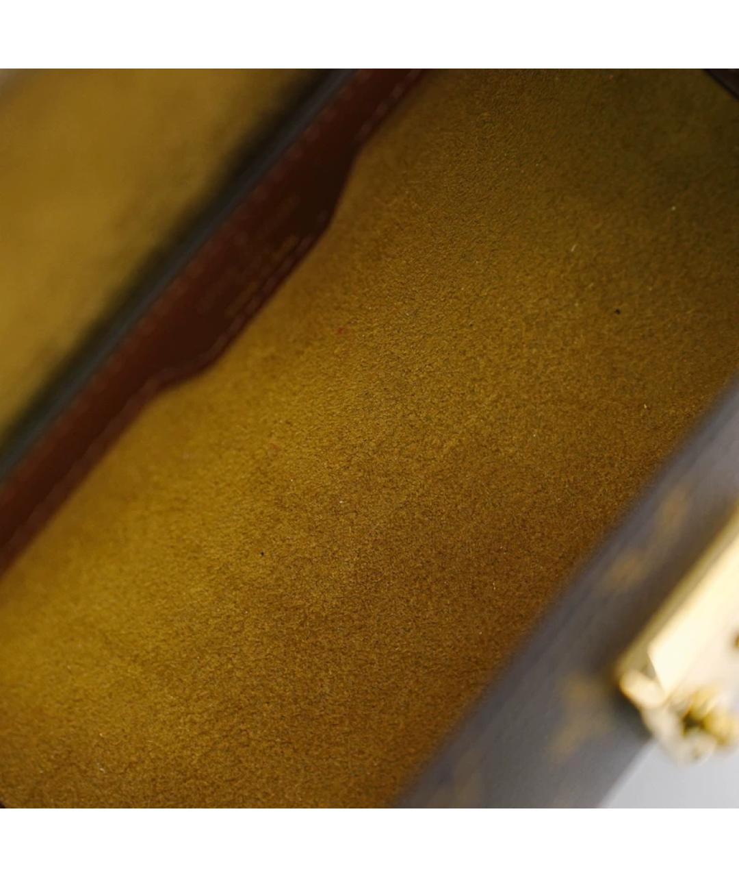 LOUIS VUITTON Коричневая тканевая сумка через плечо, фото 8