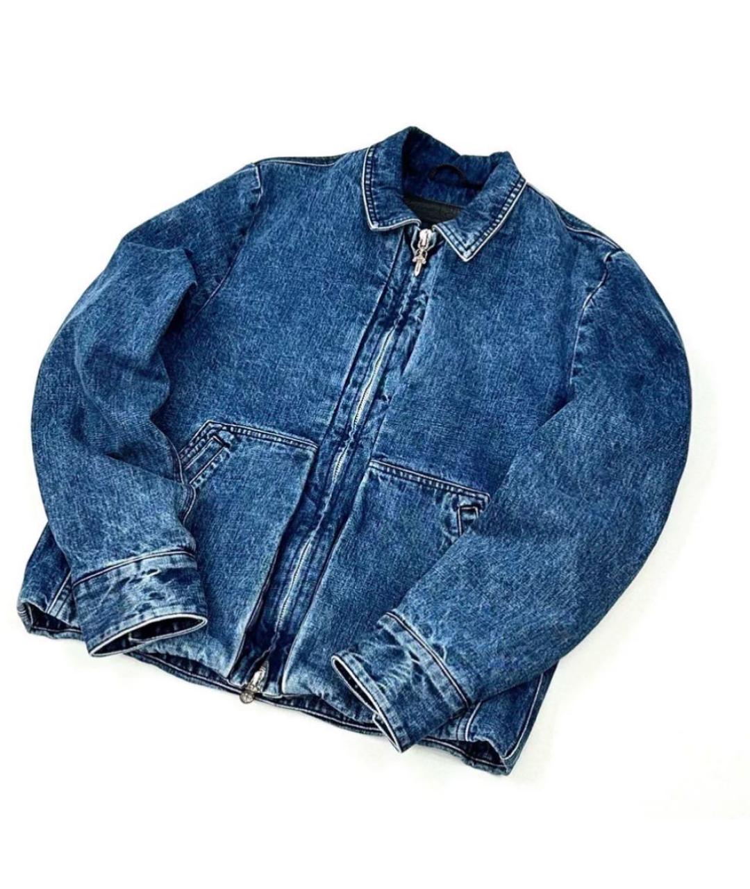 CHROME HEARTS Синяя деним куртка, фото 3