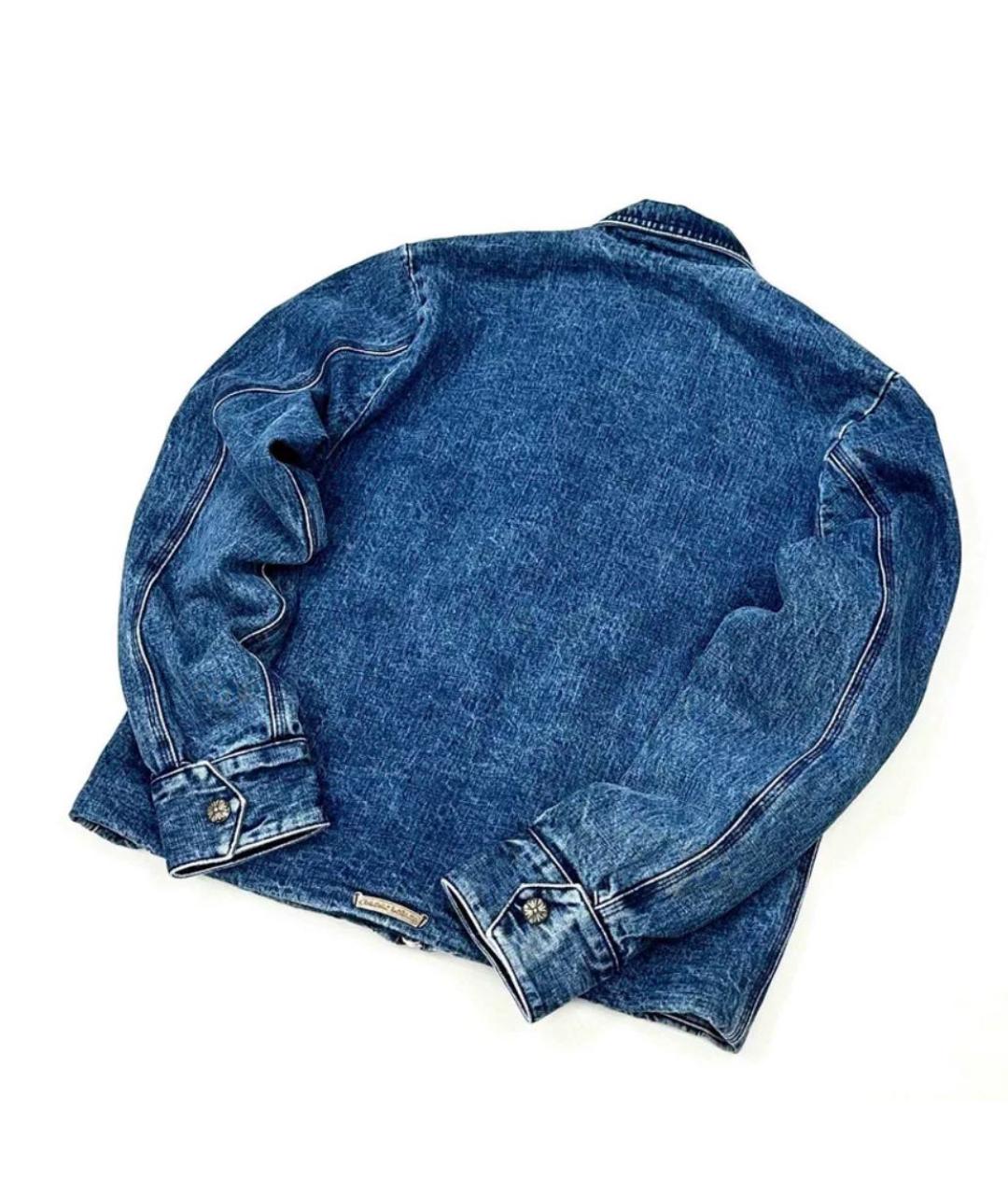 CHROME HEARTS Синяя деним куртка, фото 2