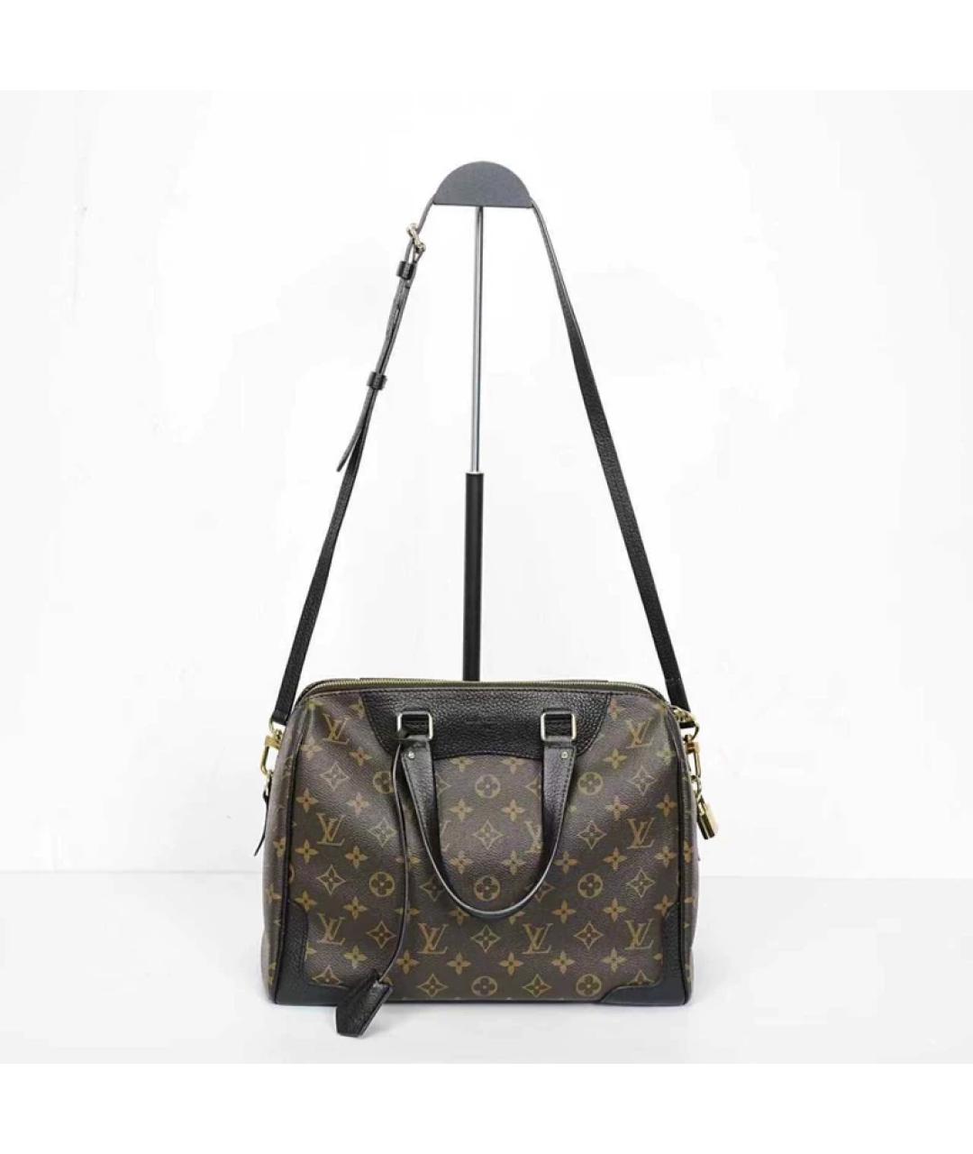 LOUIS VUITTON Коричневая сумка с короткими ручками, фото 7