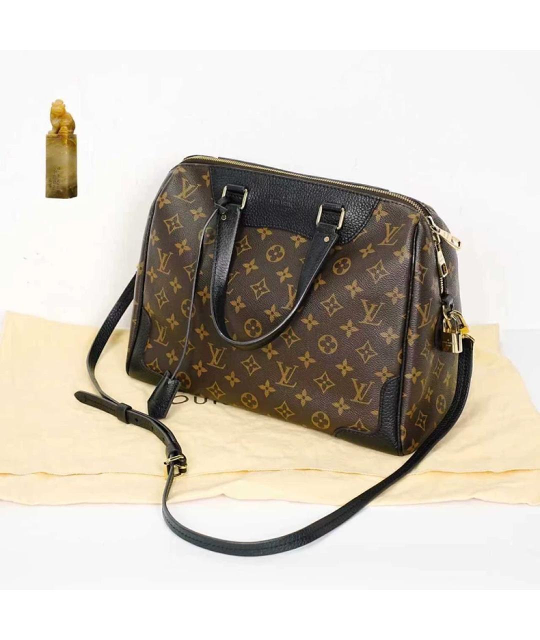 LOUIS VUITTON Коричневая сумка с короткими ручками, фото 9