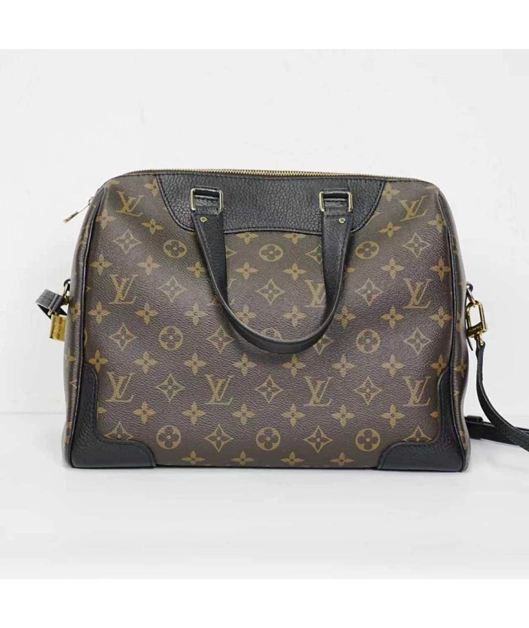 LOUIS VUITTON Коричневая сумка с короткими ручками, фото 4