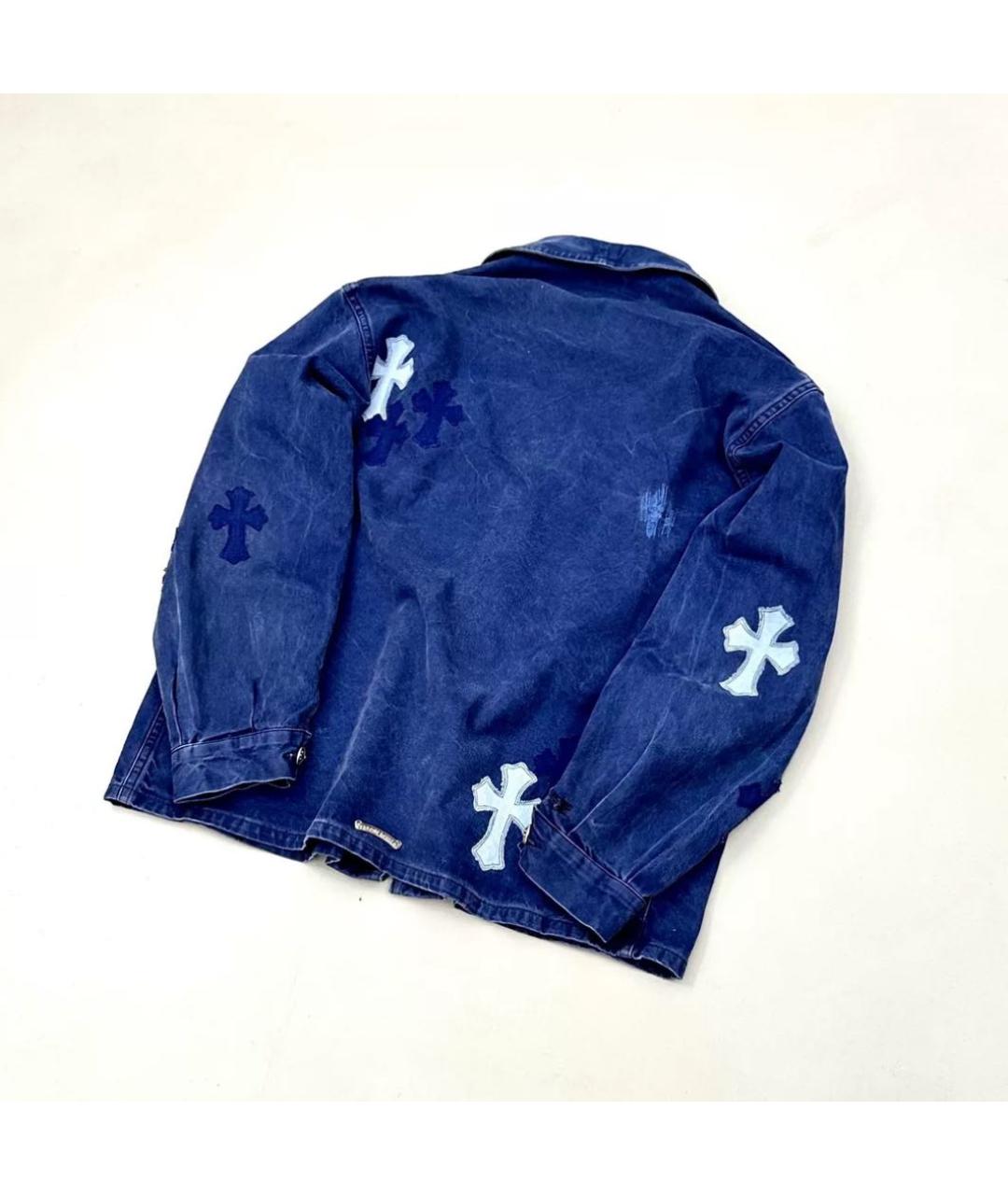 CHROME HEARTS Синяя кэжуал рубашка, фото 2