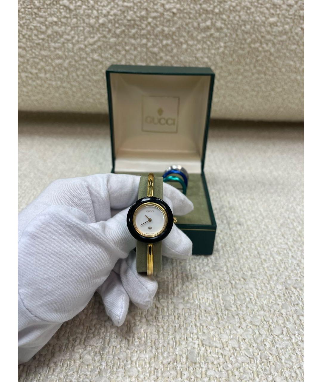 GUCCI Золотые часы, фото 5