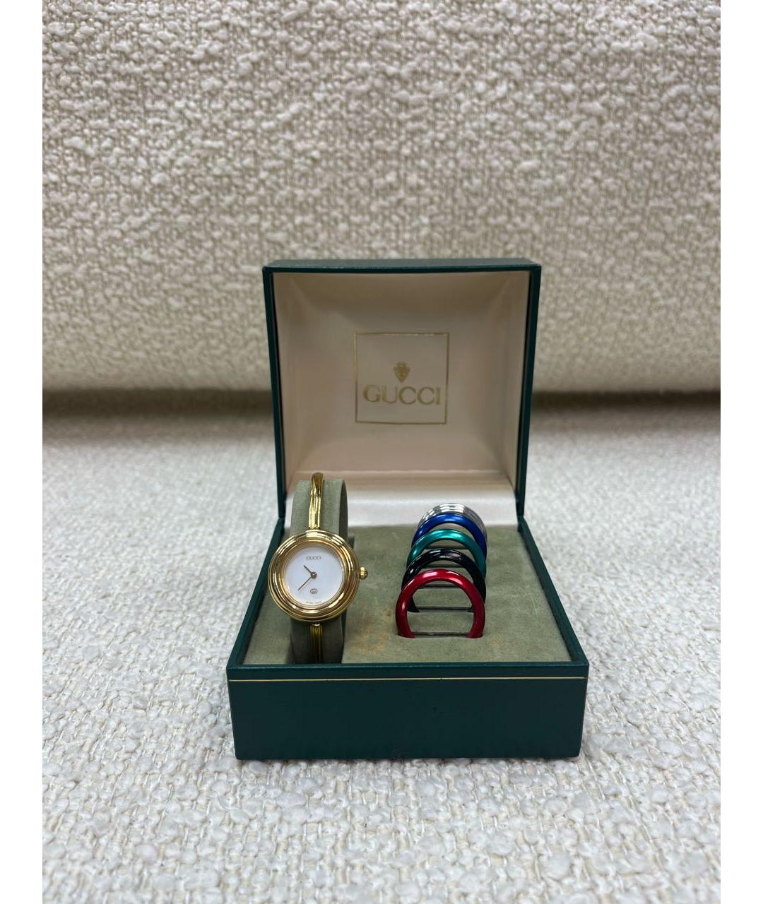 GUCCI Золотые часы, фото 7