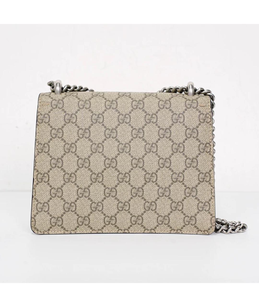 GUCCI Бежевая тканевая сумка через плечо, фото 5